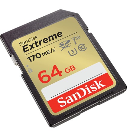 SanDisk SD 64GB 170MBs Extreme