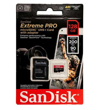SanDisk Micro SD 128GB 200MB/s Extreme Pro