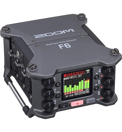 Zoom F6 6-Input / 14-Track Multitrack Field Recorder