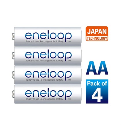 Panasonic eneloop AA Rechargeable Ni-MH Batteries 2000mAh Pack of 4